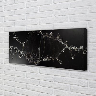 Quadro em tela Gotas de água espirrando