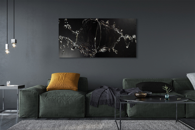 Quadro em tela Gotas de água espirrando