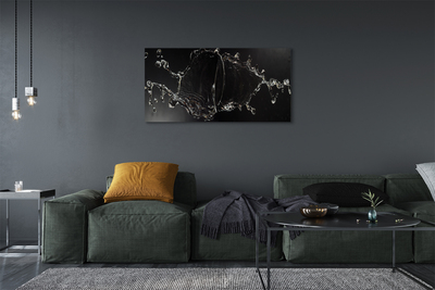 Quadro em tela Gotas de água espirrando