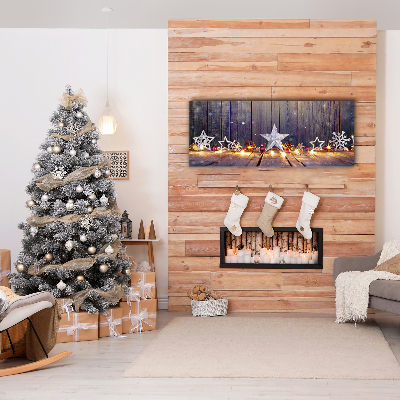 Quadro em tela Decorações de Luzes de Natal