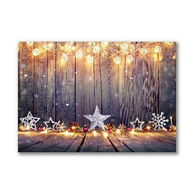 Quadro em tela Decorações de Luzes de Natal
