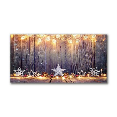 Quadro em tela Decorações de Luzes de Natal