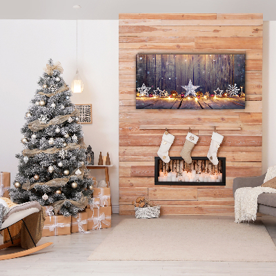 Quadro em tela Decorações de Luzes de Natal