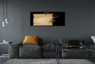 Quadro em tela Carta de personagem assustadora