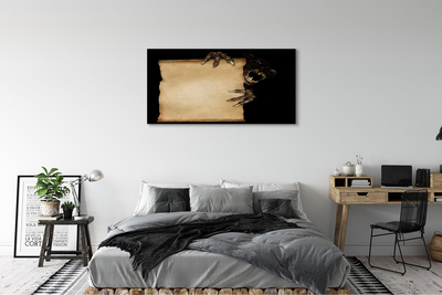 Quadro em tela Carta de personagem assustadora