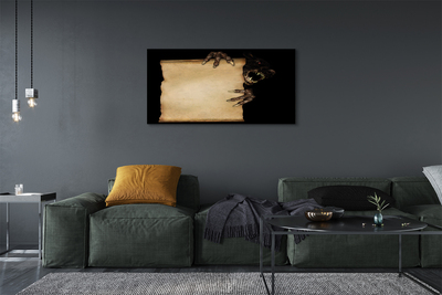 Quadro em tela Carta de personagem assustadora