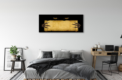 Pintura em tela Olhos de cartão dedos