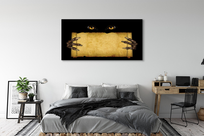 Pintura em tela Olhos de cartão dedos