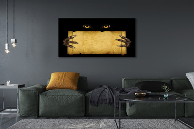 Pintura em tela Olhos de cartão dedos