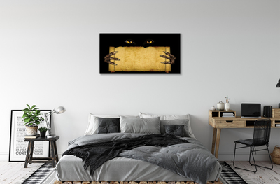 Pintura em tela Olhos de cartão dedos