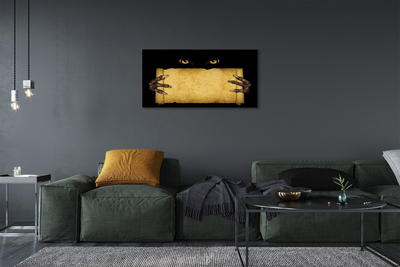 Pintura em tela Olhos de cartão dedos