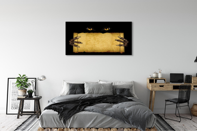 Pintura em tela Olhos de cartão dedos