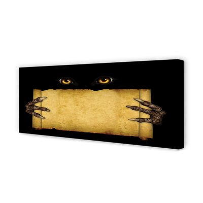 Pintura em tela Olhos de cartão dedos