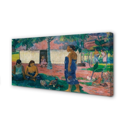 Quadro em tela No te aha oe riri (Por que você está com raiva?) - Paul Gauguin