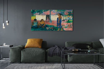 Quadro em tela No te aha oe riri (Por que você está com raiva?) - Paul Gauguin