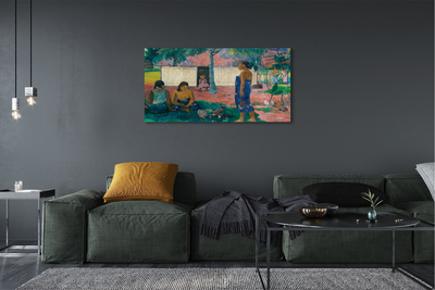 Quadro em tela No te aha oe riri (Por que você está com raiva?) - Paul Gauguin