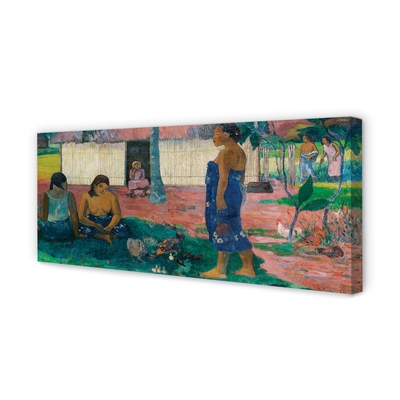 Quadro em tela No te aha oe riri (Por que você está com raiva?) - Paul Gauguin