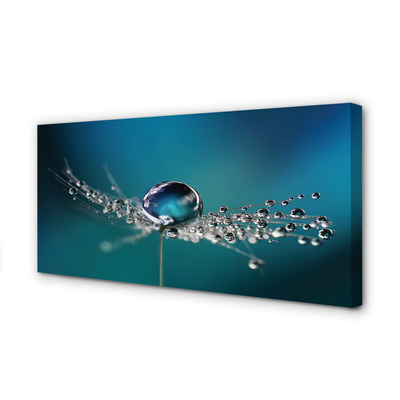 Pintura em tela Macro de gotas de dente-de-leão