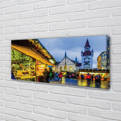Quadro em tela Alemanha Praça do Mercado Antigo Natal