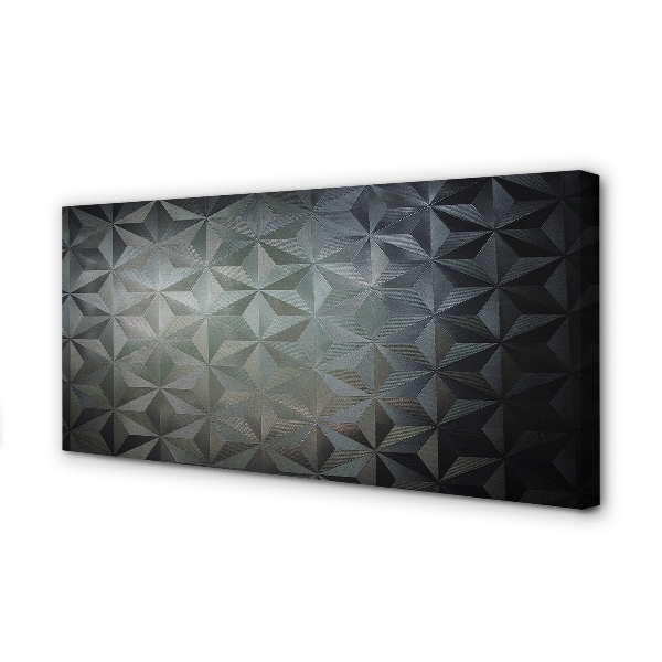 Quadro em tela cones 3D