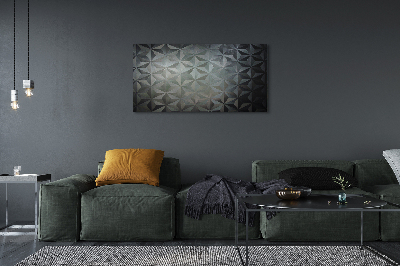 Quadro em tela cones 3D