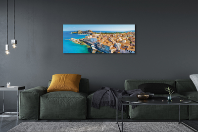 Quadro em tela Costa da cidade do mar da Grécia