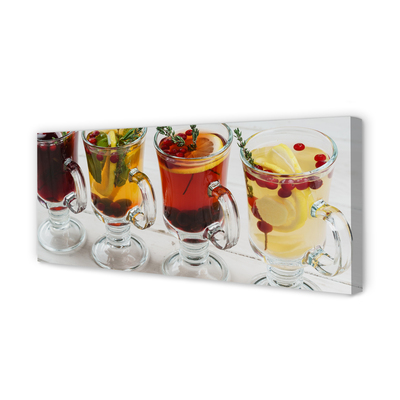 Pintura em tela Chá de inverno ervas frutas