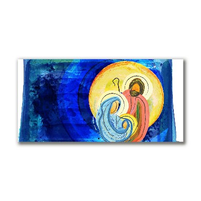 Quadro de parede em tela Natal Abstração Família Inverno