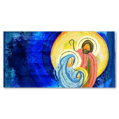 Quadro de parede em tela Natal Abstração Família Inverno