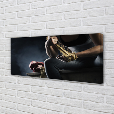 Pintura em tela Luva de bandagem feminina