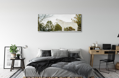 Pintura em tela Floresta de inverno do lobo