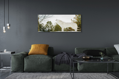 Pintura em tela Floresta de inverno do lobo