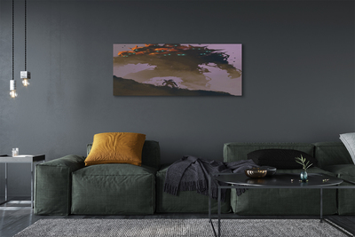 Pintura em tela Homem uma figura assustadora com cabeças