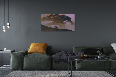 Pintura em tela Homem uma figura assustadora com cabeças