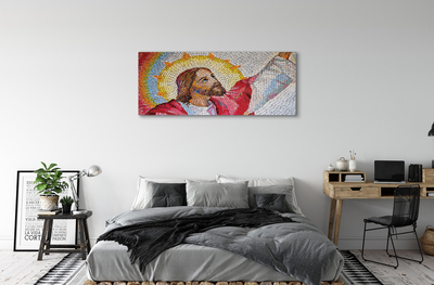 Pintura em tela Jesus Mosaico