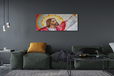 Pintura em tela Jesus Mosaico