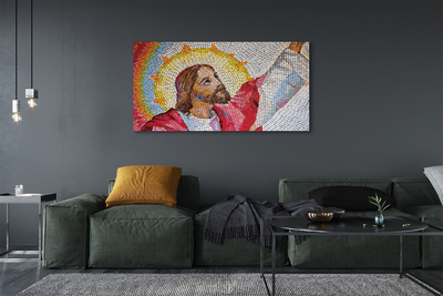 Pintura em tela Jesus Mosaico