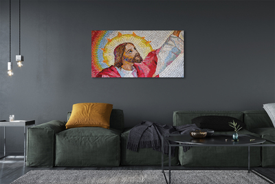 Pintura em tela Jesus Mosaico