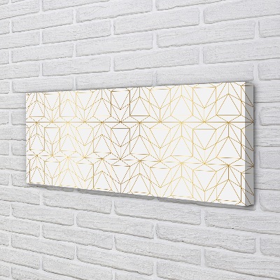 Pintura em tela Contornos de triângulos