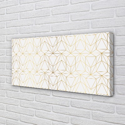 Pintura em tela Contornos de triângulos