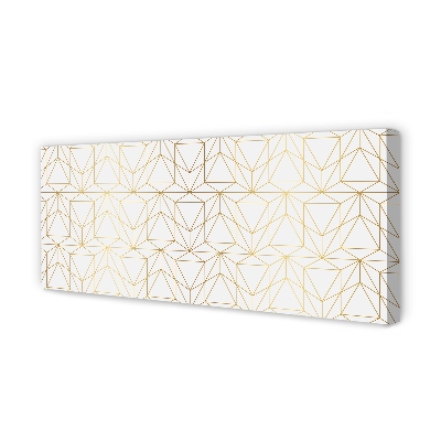 Pintura em tela Contornos de triângulos