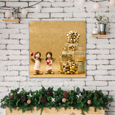 Quadro em tela Presentes Feriados Anjos Decorações
