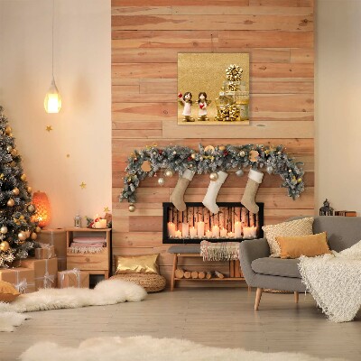 Quadro em tela Presentes Feriados Anjos Decorações