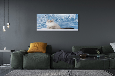 Quadro em tela Gato no inverno