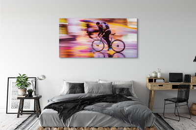 Pintura em tela Bicicleta do homem da luz