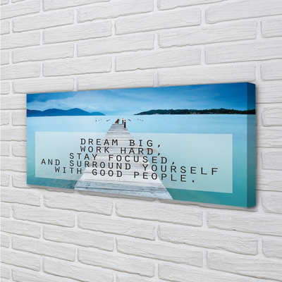 Quadro em tela Panorama do mar