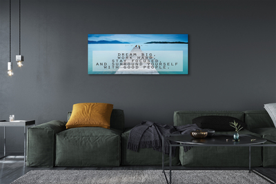 Quadro em tela Panorama do mar