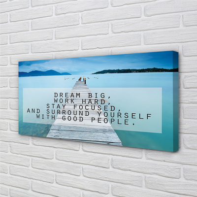 Quadro em tela Panorama do mar