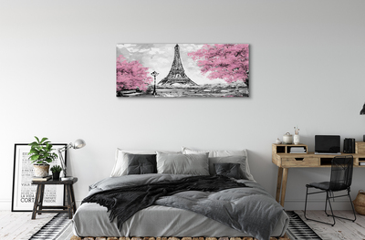 Pintura em tela Árvores de Paris na primavera