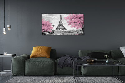 Pintura em tela Árvores de Paris na primavera